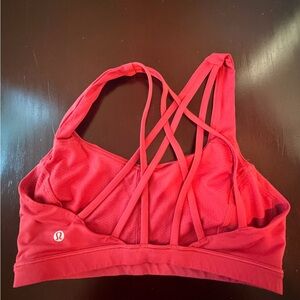lululemon athletica Crimson Strappy Sports Bra